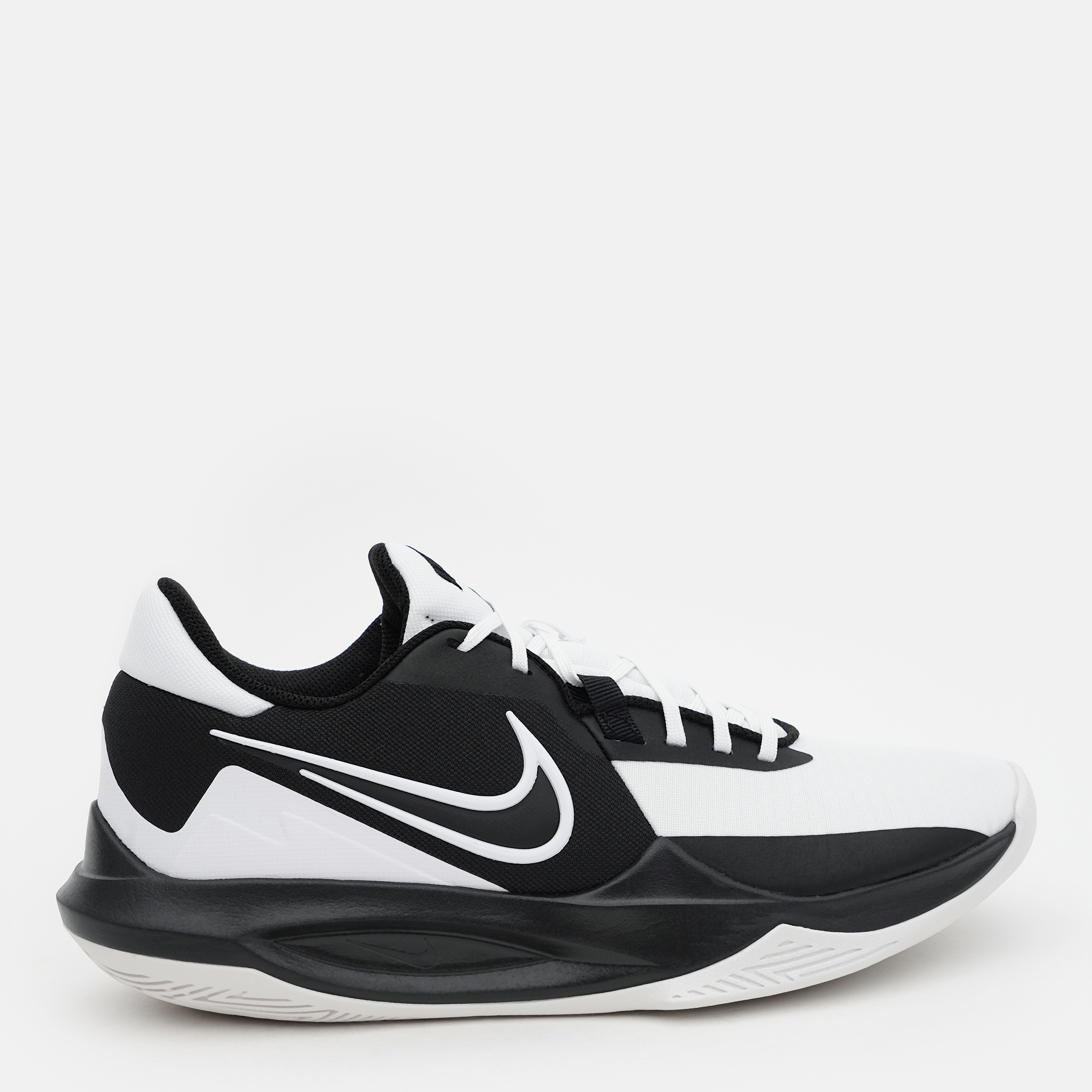 Акція на Чоловічі кросівки для баскетболу Nike Precision Vi DD9535-007 45.5 (11.5US) 29.5 см Білий/Чорний від Rozetka