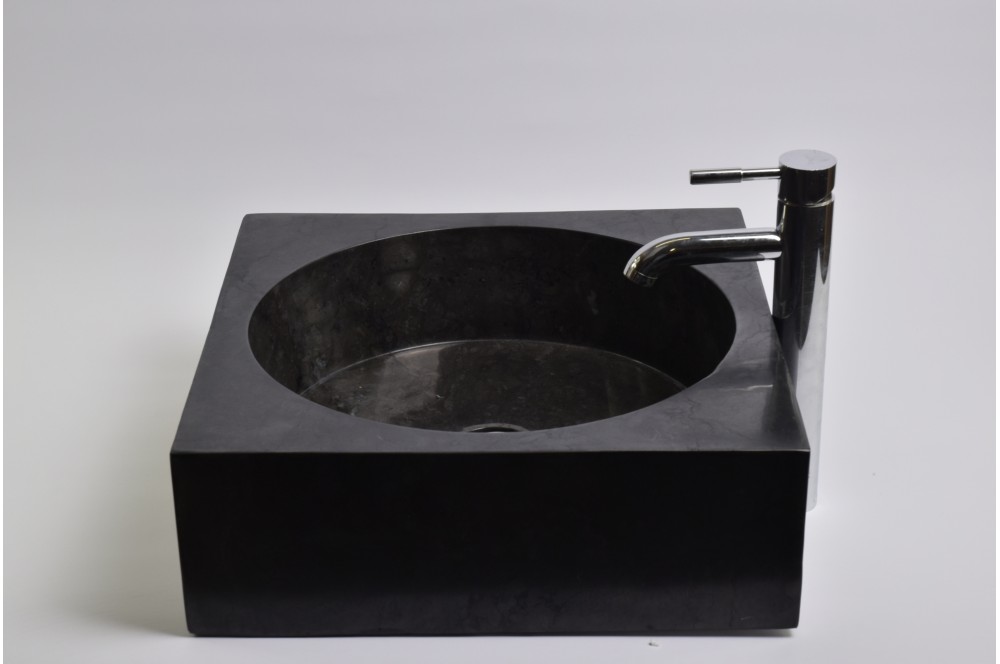 

Раковина з каменю BLACK Industar s21-022-9 44 см Квадратна