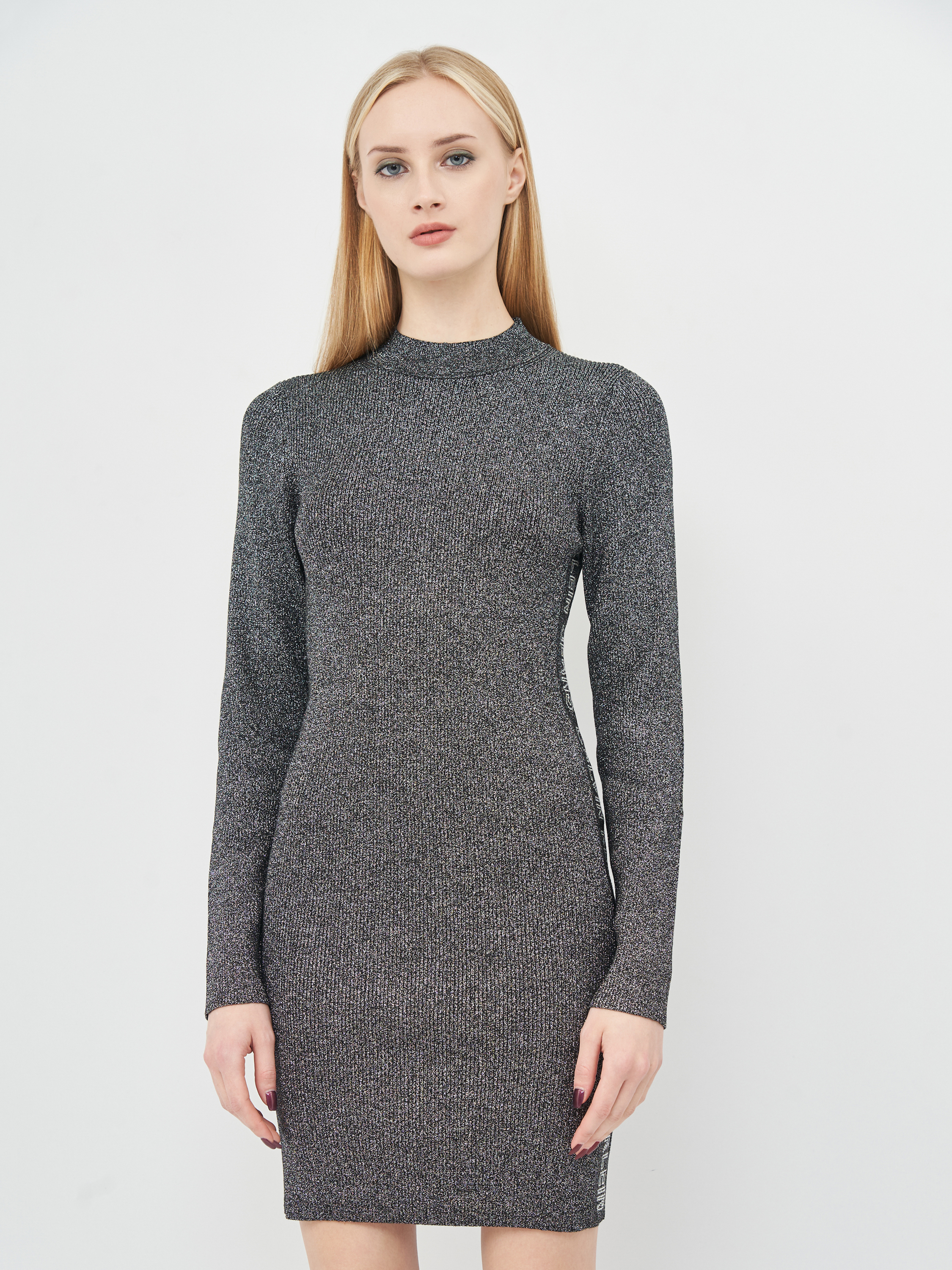 

Платье Calvin Klein Jeans Silver Plaited Mn Sweater Dress J20J214927-0IM M Silver/Black