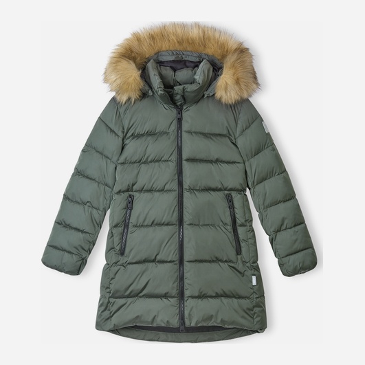 Акція на Дитяча зимова термо куртка для дівчинки Reima Lunta 5100108B-8510 122 см від Rozetka