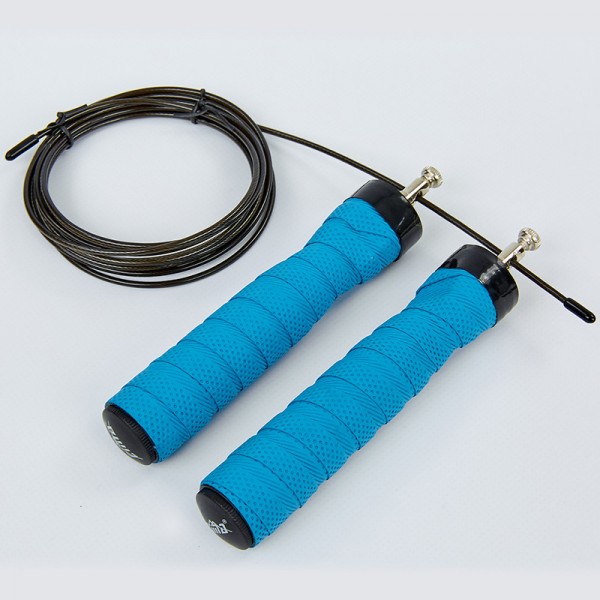 

Скакалка скоростная Кроссфит с подшипником и стальным тросом CIMA CM-J603 Blue /2