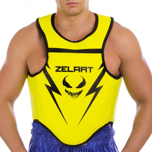 

Защита для бокса/единоборств Защита корпуса (жилет) для единоборств ZELART BO-1377,M,желтый (PL000776) \1