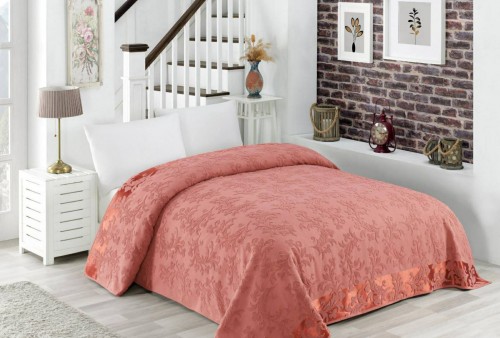 

Простынь махровая Zeron Nazya Pembe 150x220 Розовая