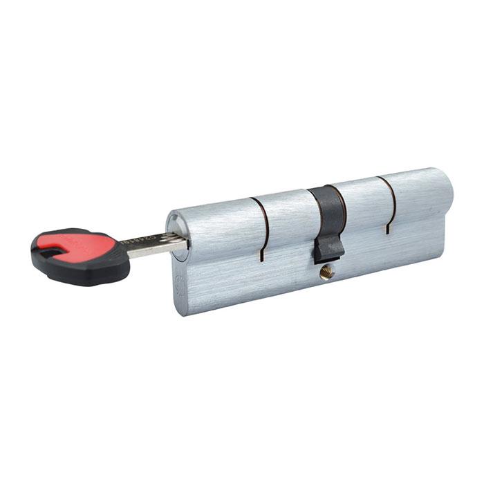 

Цилиндр SECUREMME K2 70mm 30/40 мм (5кл +1 монтажный ключ) мат.хром 48117