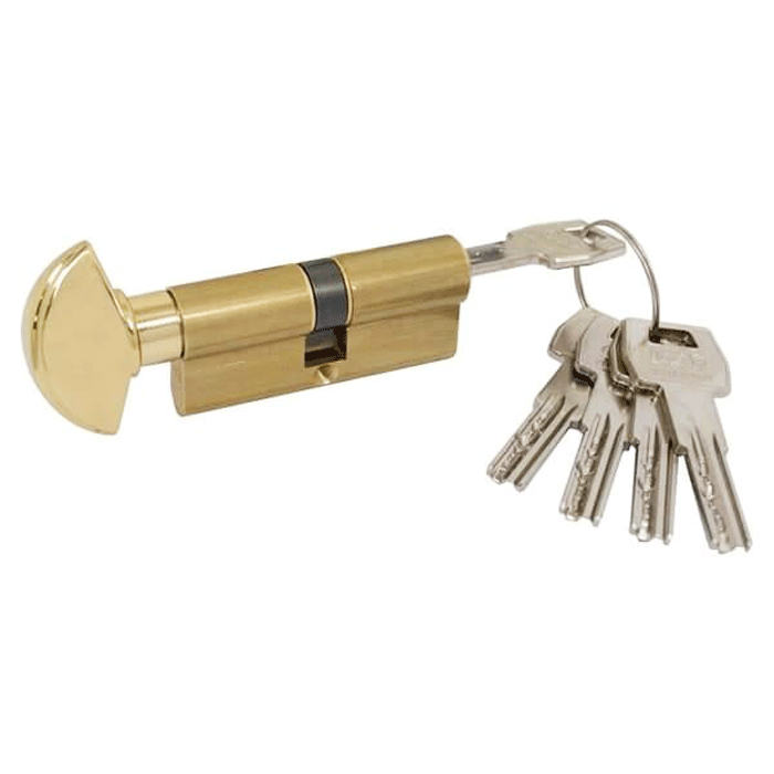 

Цилиндр AGB (Италия) Scudo5000/80 мм, ручка-ключ, 40/40, латунь