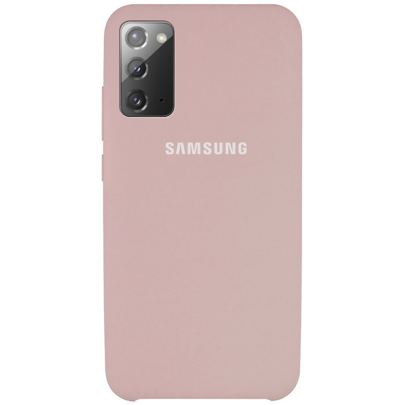 

Чехол Epik Silicone Cover (AAA) для Samsung Galaxy Note 20 Розовый/Pink Sand