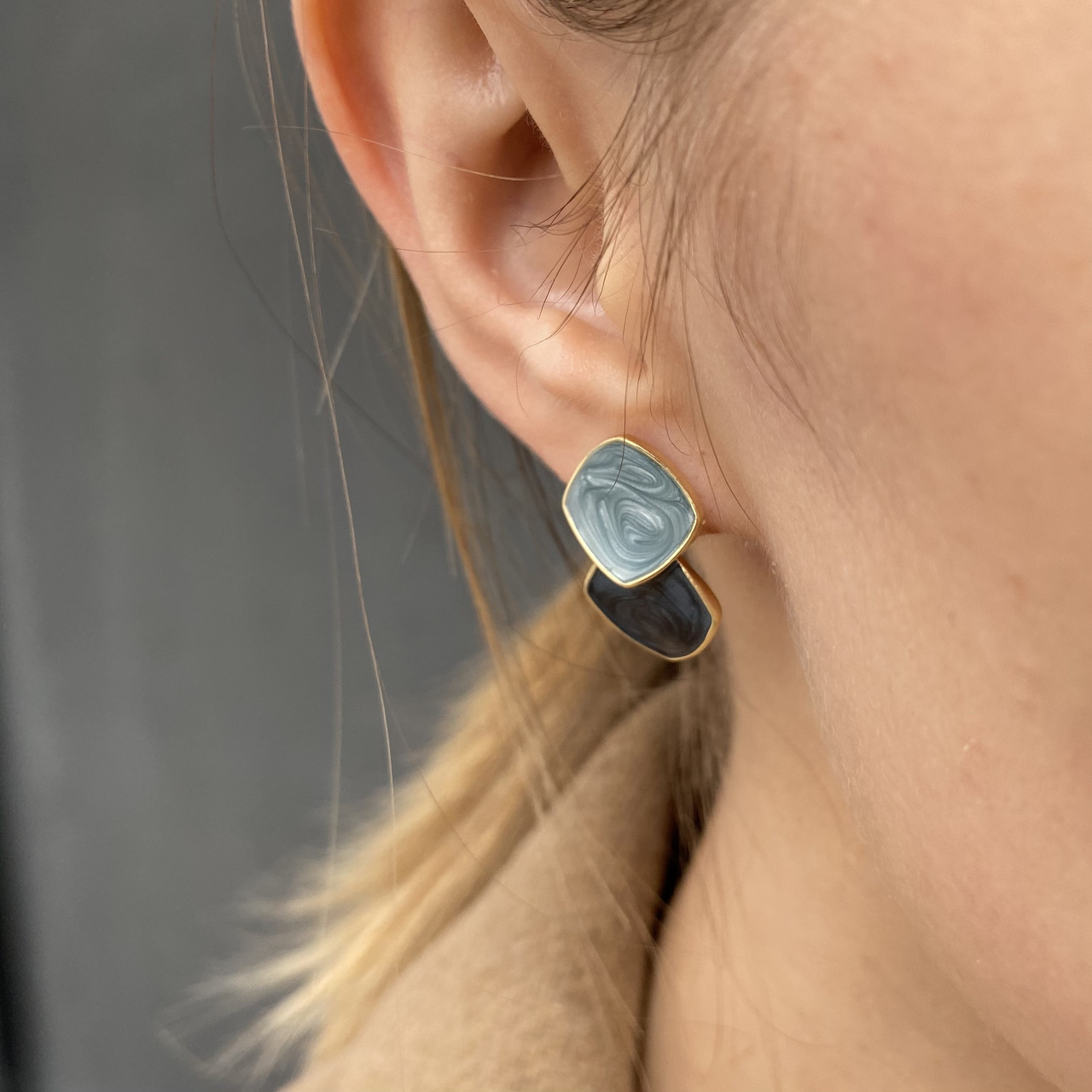 

Серьги SheShe Vintage (grey / blue)