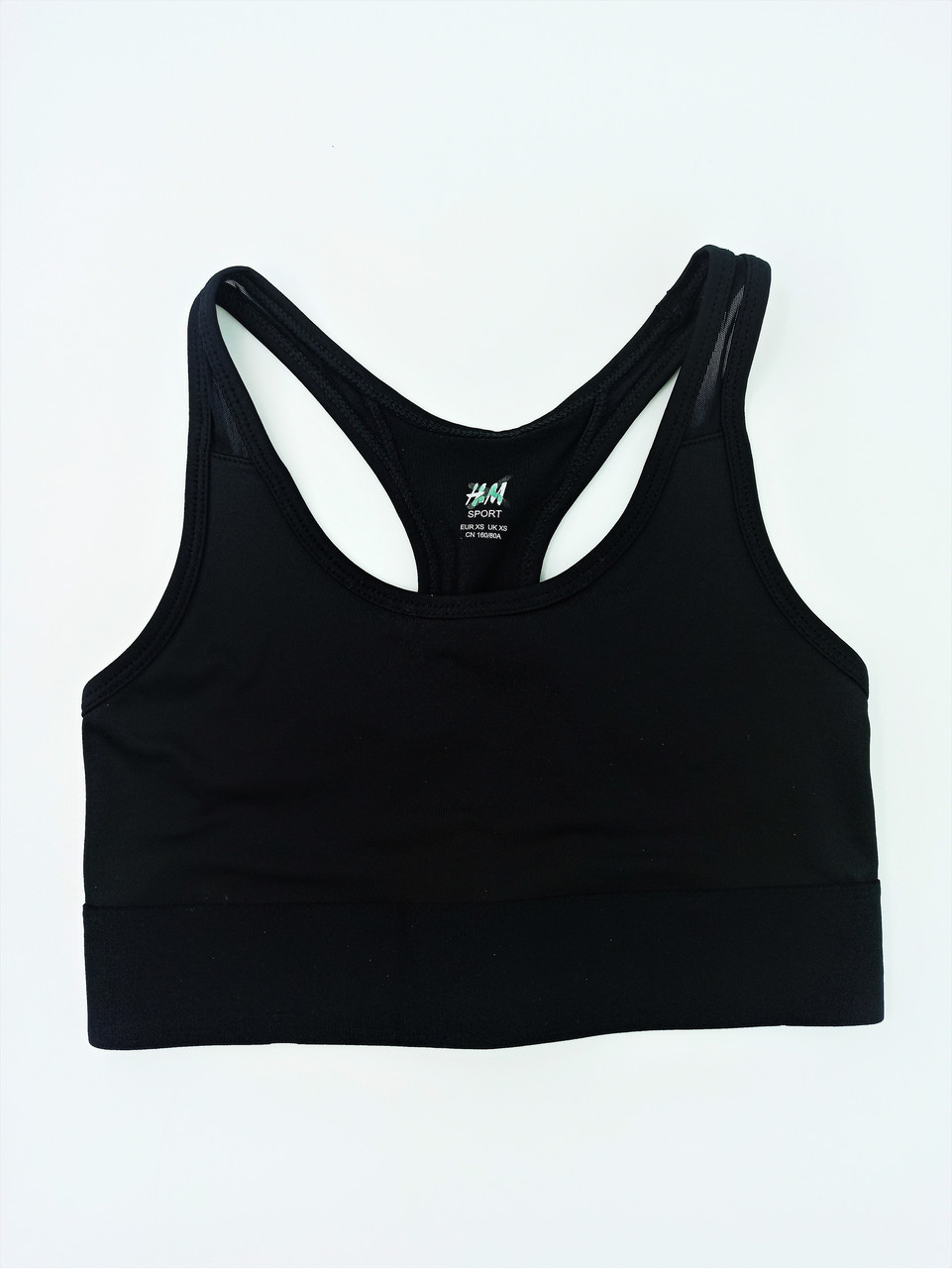 

Топ спортивный H&M широкая резинка без поролона S черный