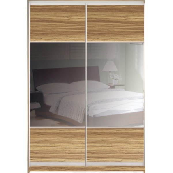 

Шкаф купе Классик 1 ДСП/Тонированое зеркало-9 1100x2100x450 двухдверный Matroluxe