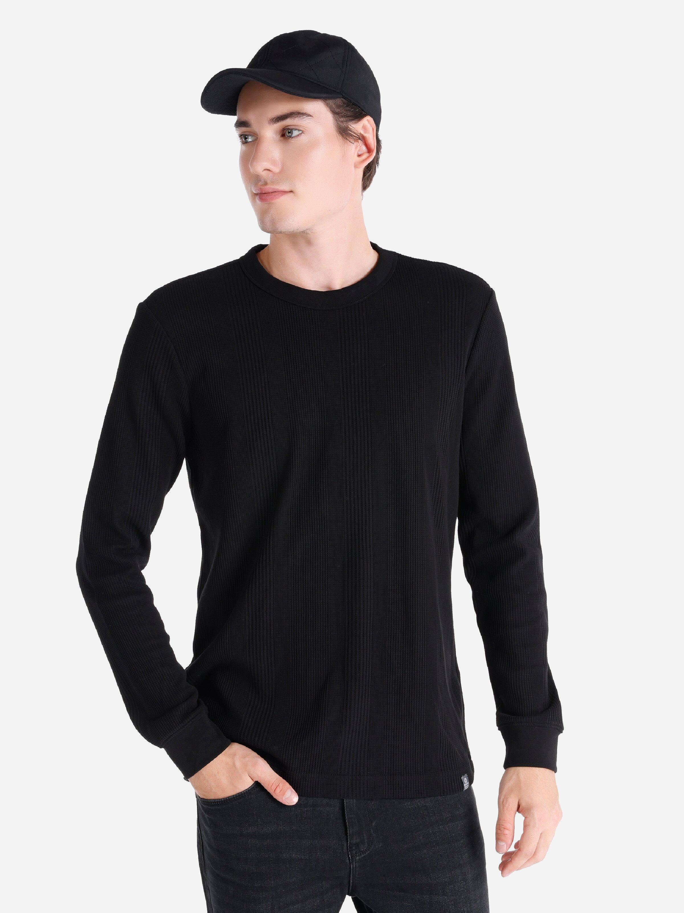 Акція на Лонгслів Colin's CL1061771BLK XL Black від Rozetka