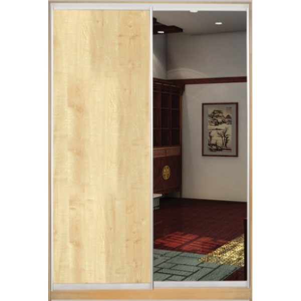 

Шкаф купе Стандарт 3 ДСП/Тонированное зеркало 1200x2400x600 двухдверный Matroluxe