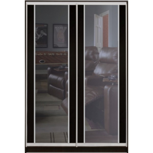 

Шкаф купе Стандарт 2 ДСП/Тонированное зеркало-7 1500x2200x600 двухдверный Matroluxe