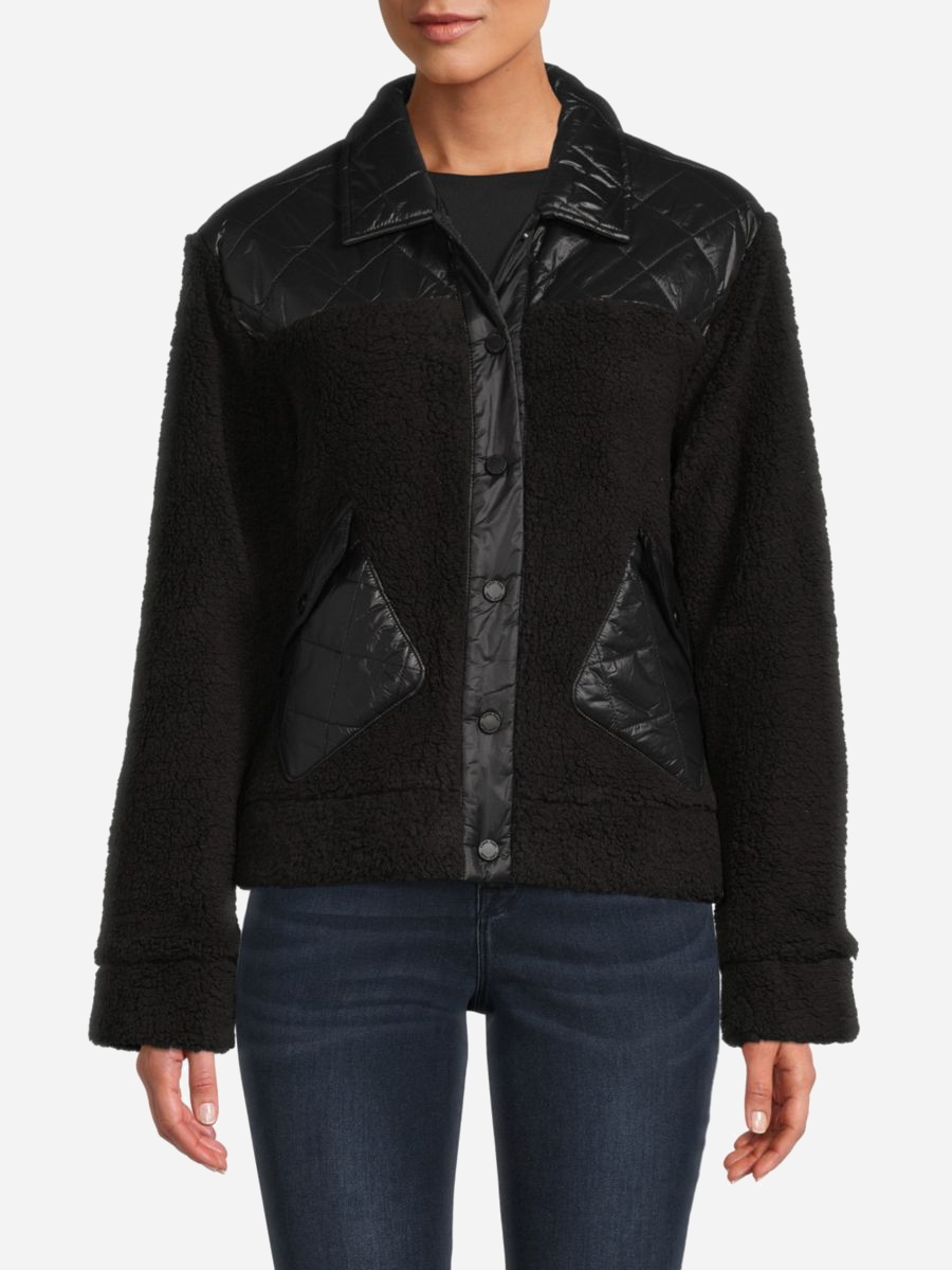 Акція на Куртка демісезонна коротка жіноча Calvin Klein 370477299 L Чорна від Rozetka