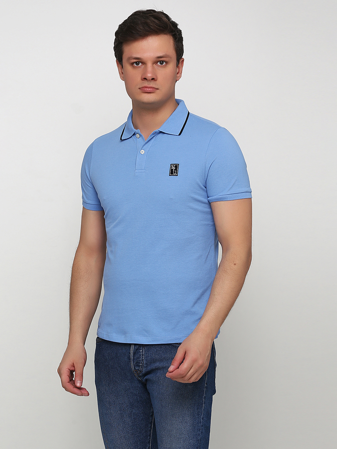 

Поло H&M 0654410  Голубое, Поло H&M 0654410 S Голубое