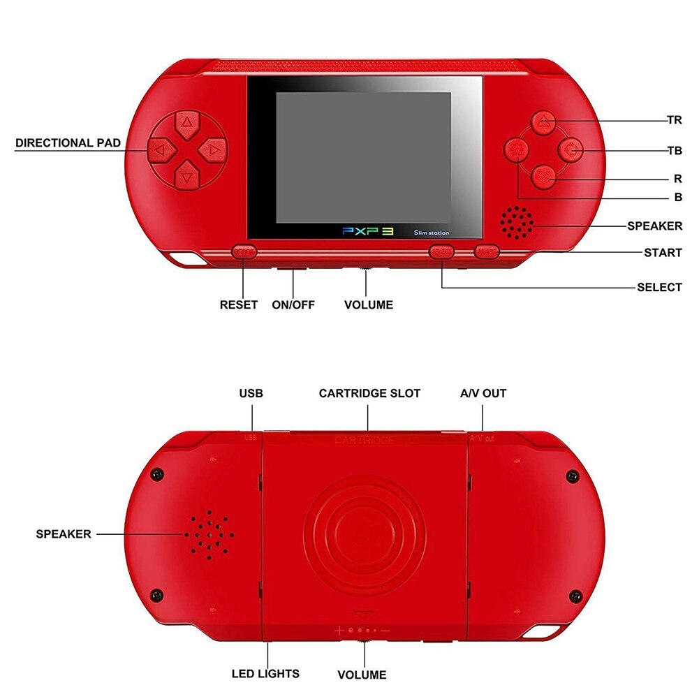 Портативная игровая ретро приставка с LCD экраном 2.7