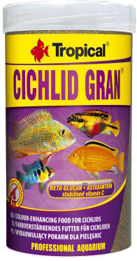 

Корм Tropical Cichlid Gran основной гранулированный для цихлид 250 мл /138 г
