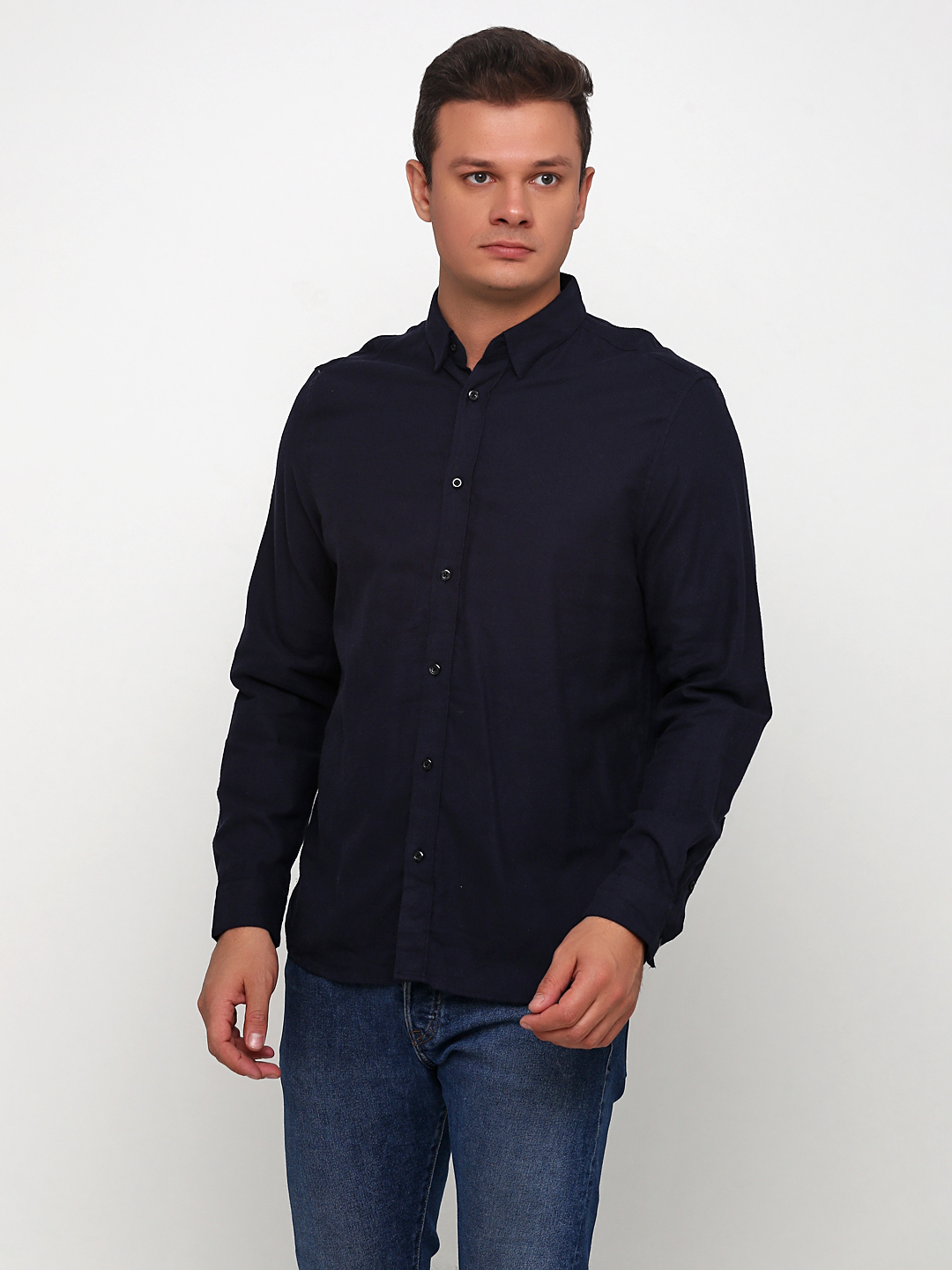 

Рубашка H&M 0226108 M Темно-синяя