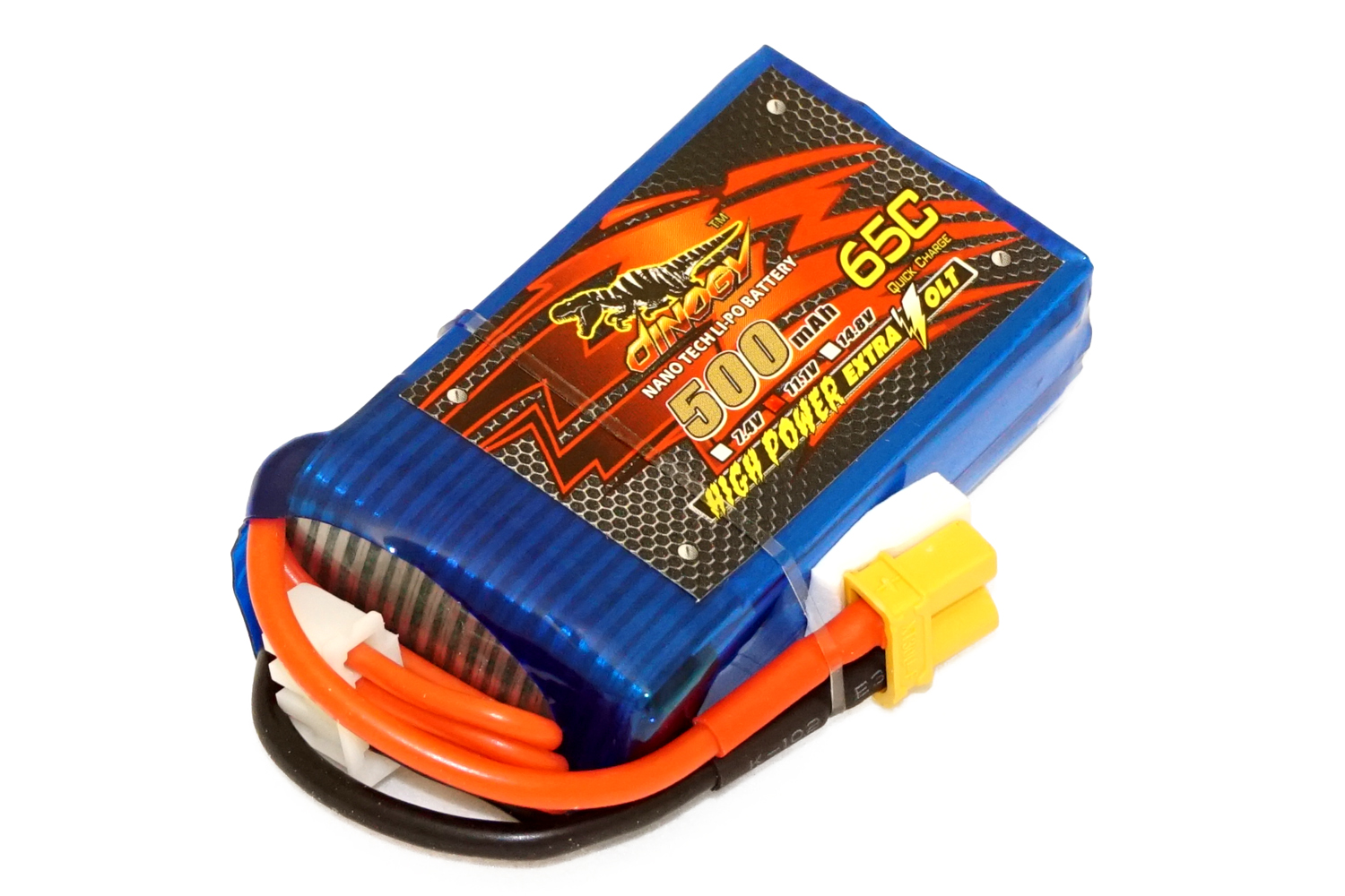 

Аккумулятор Dinogy Li-Pol 500mAh 11.1V 3S 65C XT30 51.5x30x15мм