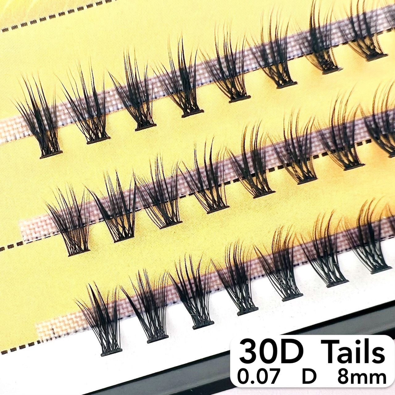 Nesura Eyelash Tails 30D, 0,07, изгиб D, 8 мм, 60 пучков ресницы ...