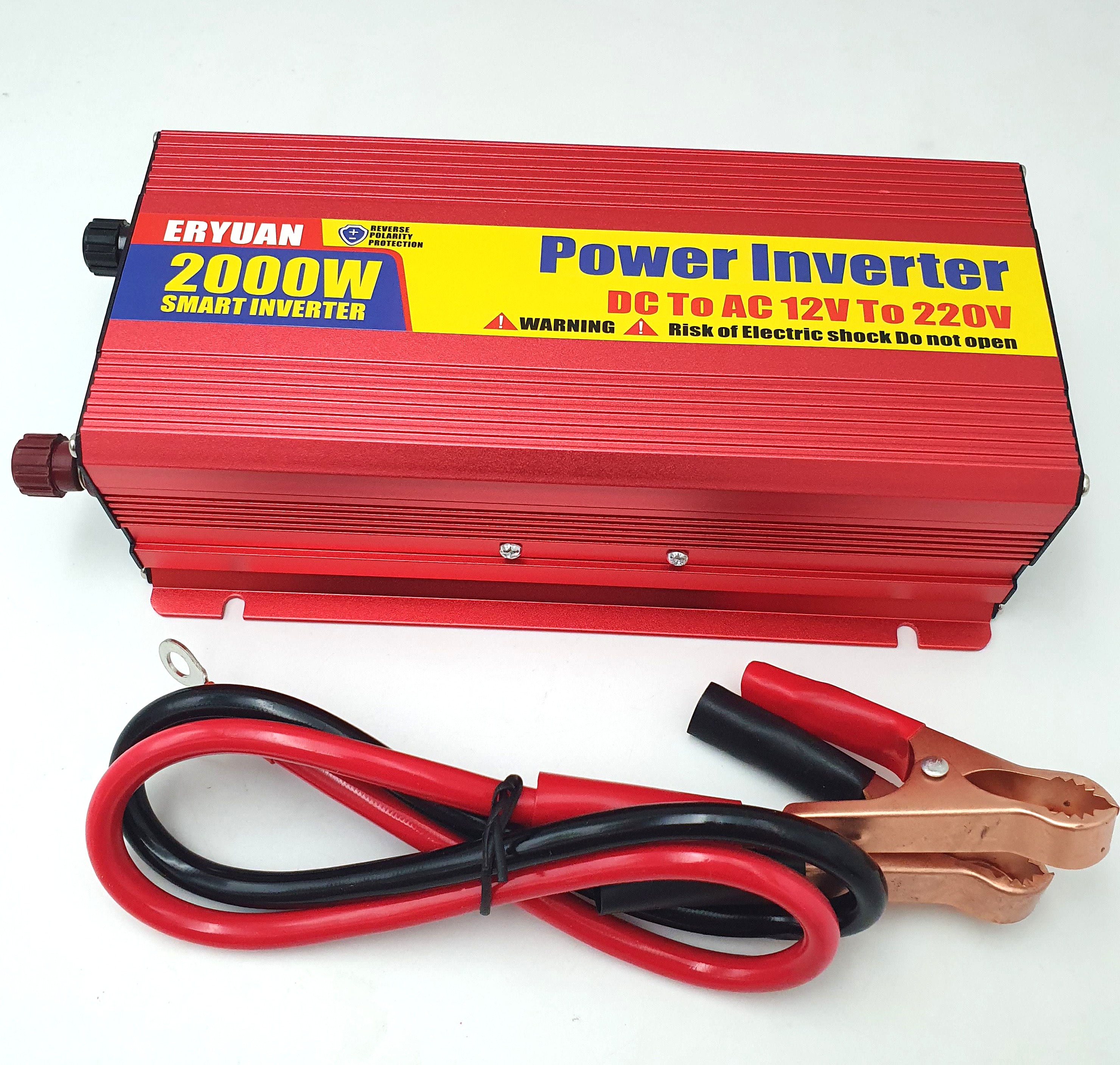 Авто інвертор 12V-220V перетворювач напруги з USB портом 2000W ...