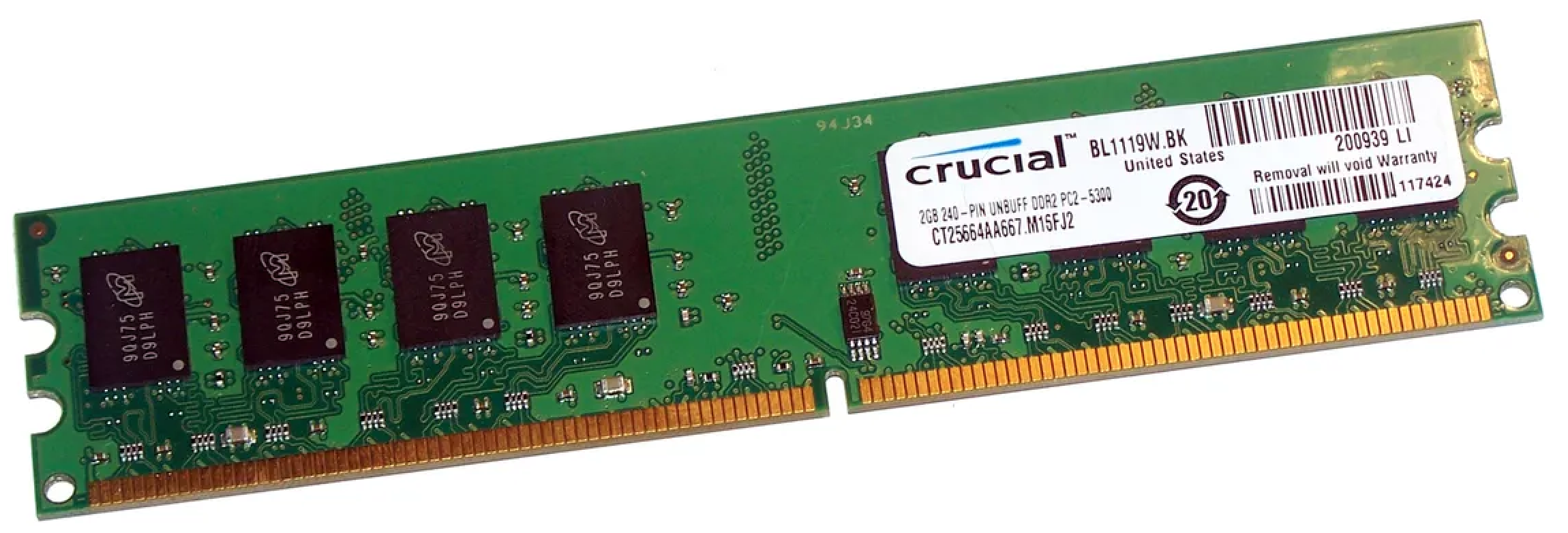Пам'ять Crucial 2 GB DDR2 667 MHz (CT25664AA667) – фото, отзывы ...