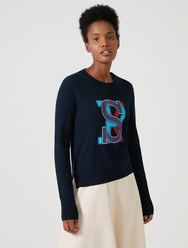 

Джемпер MaxMara  Синий 23660699000, Джемпер MaxMara S Синий 23660699000