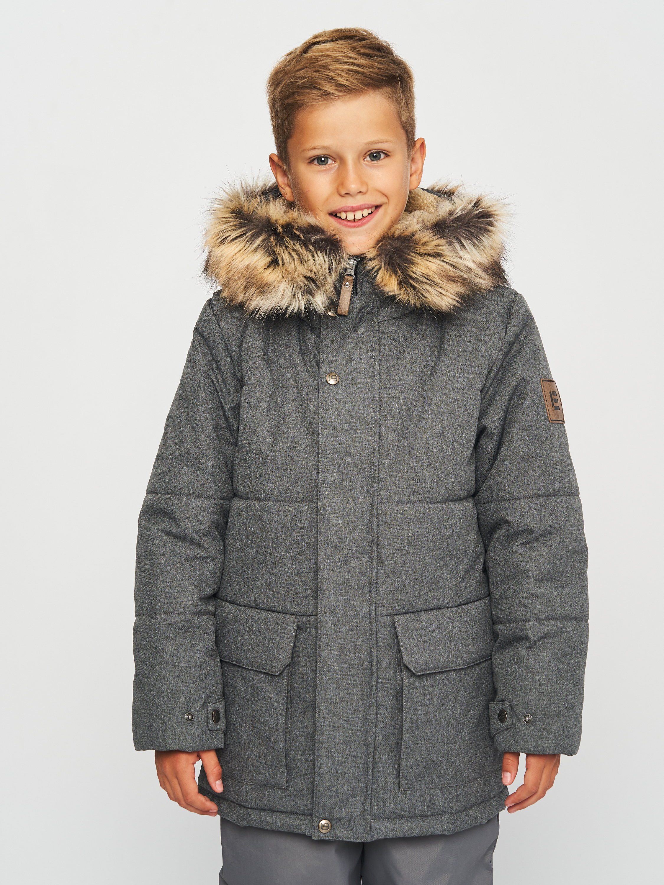 Акция на Підліткова зимова куртка для хлопчика Lenne Kaur 23668-3000 152 см от Rozetka