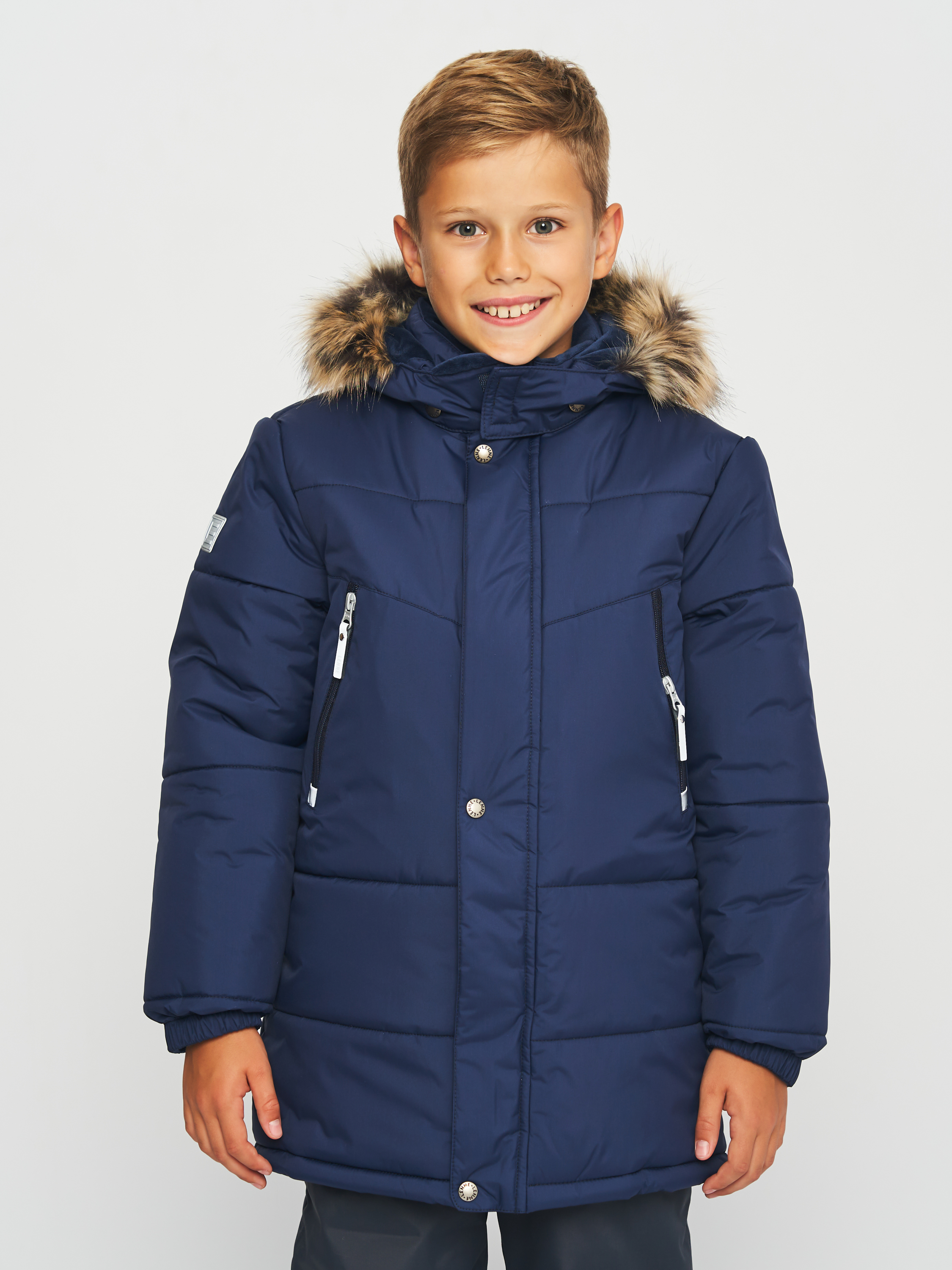 Акція на Дитяча зимова довга куртка для хлопчика Lenne Micha 23337-229 116 см від Rozetka