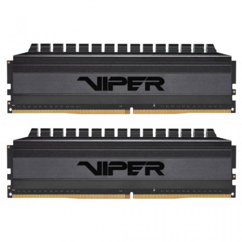 

Модуль памяти для компьютера DDR4 16GB (2x8GB) 2600 MHz Viper Blackout Patriot (PVB416G360C7K)