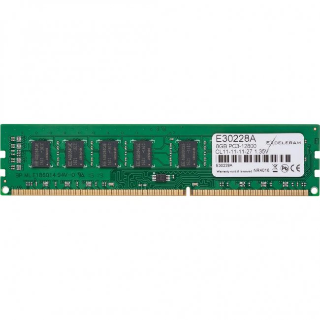 

Модуль памяти для компьютера DDR3L 8GB 1600 MHz eXceleram (E30228A)