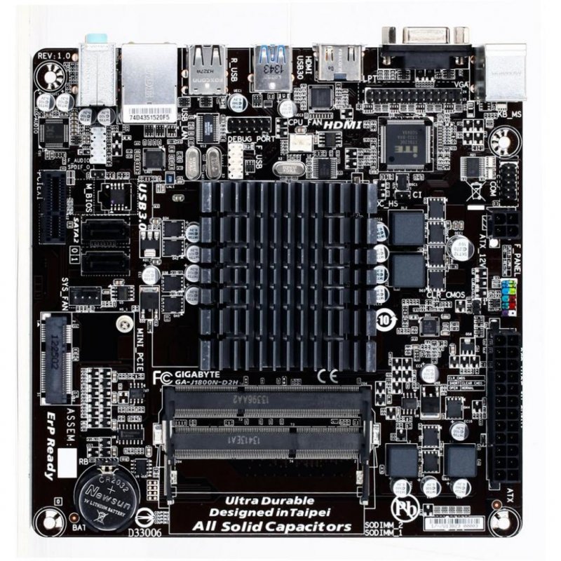 

Материнская плата GIGABYTE GA-J1800N-D2H
