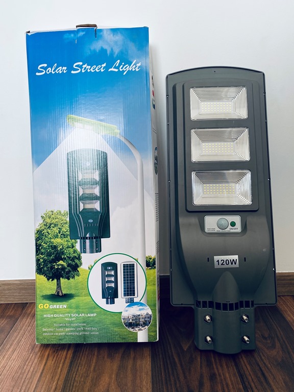 

Светильник уличный фонарь на солнечной батарее с датчиком движения LED Solar Street Light 120 Вт