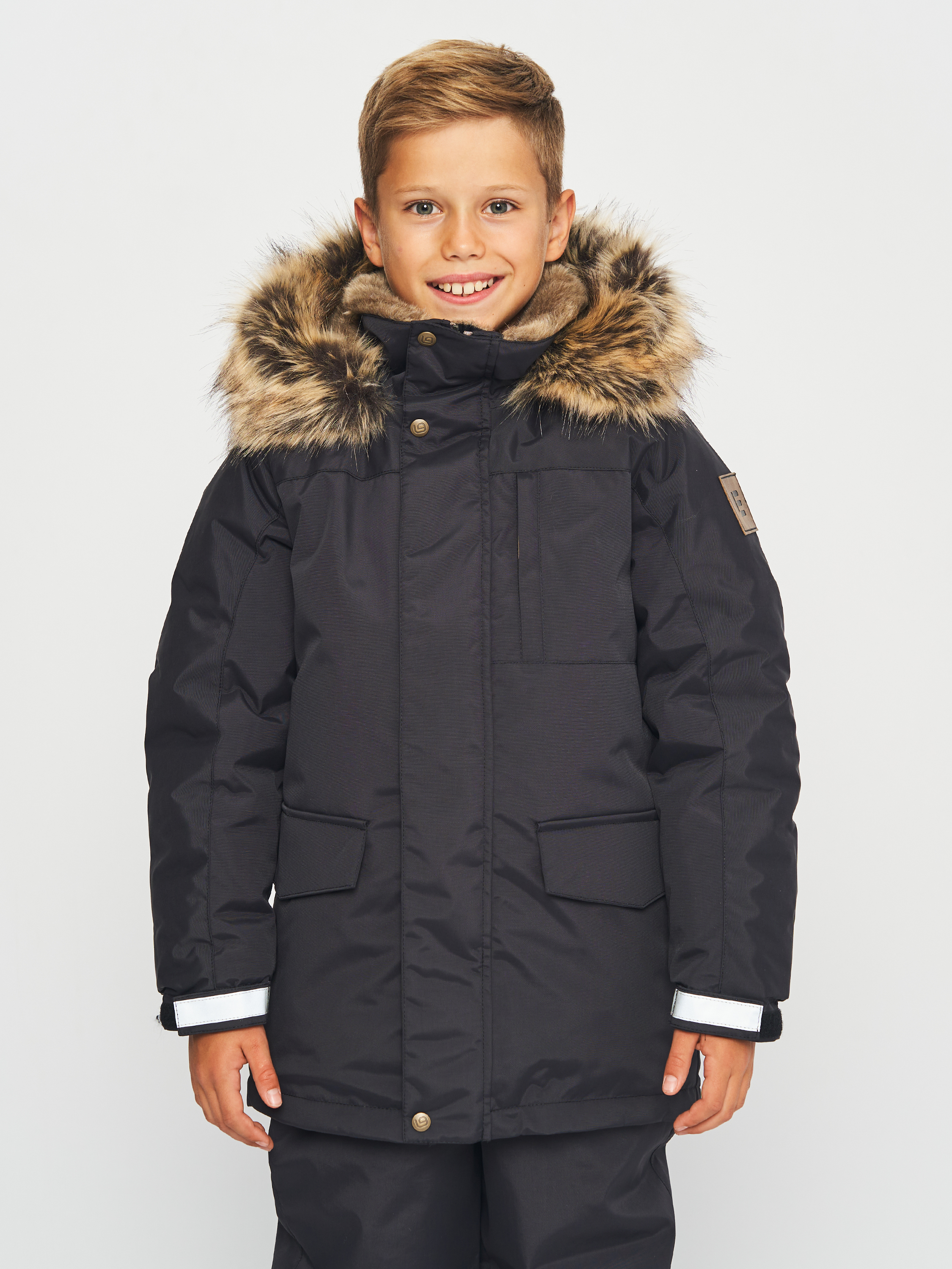 Акция на Дитяча зимова куртка-парка для хлопчика Lenne Janno 23368-042 122 см от Rozetka