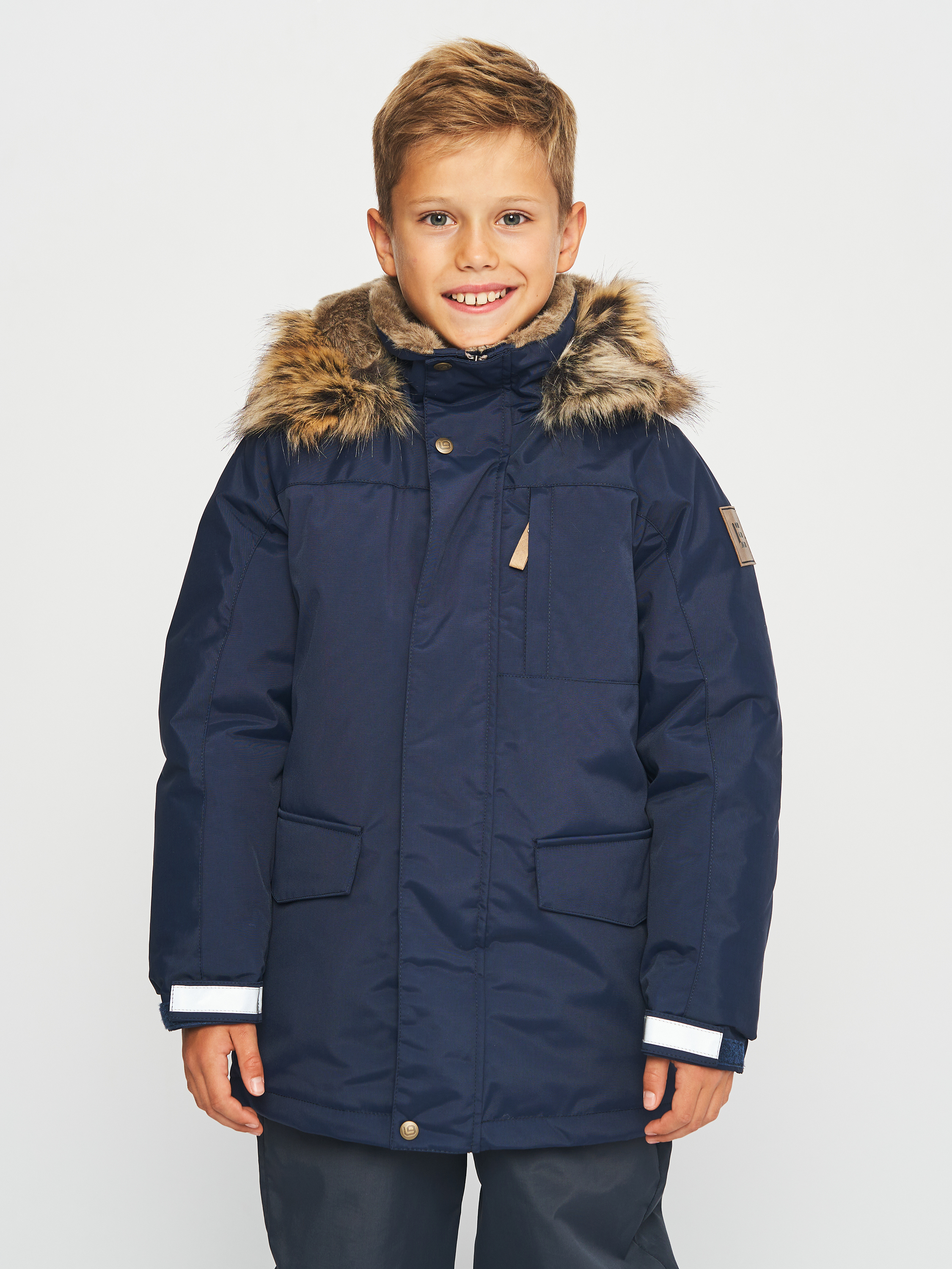 Акция на Дитяча зимова куртка-парка для хлопчика Lenne Janno 23368-229 122 см от Rozetka