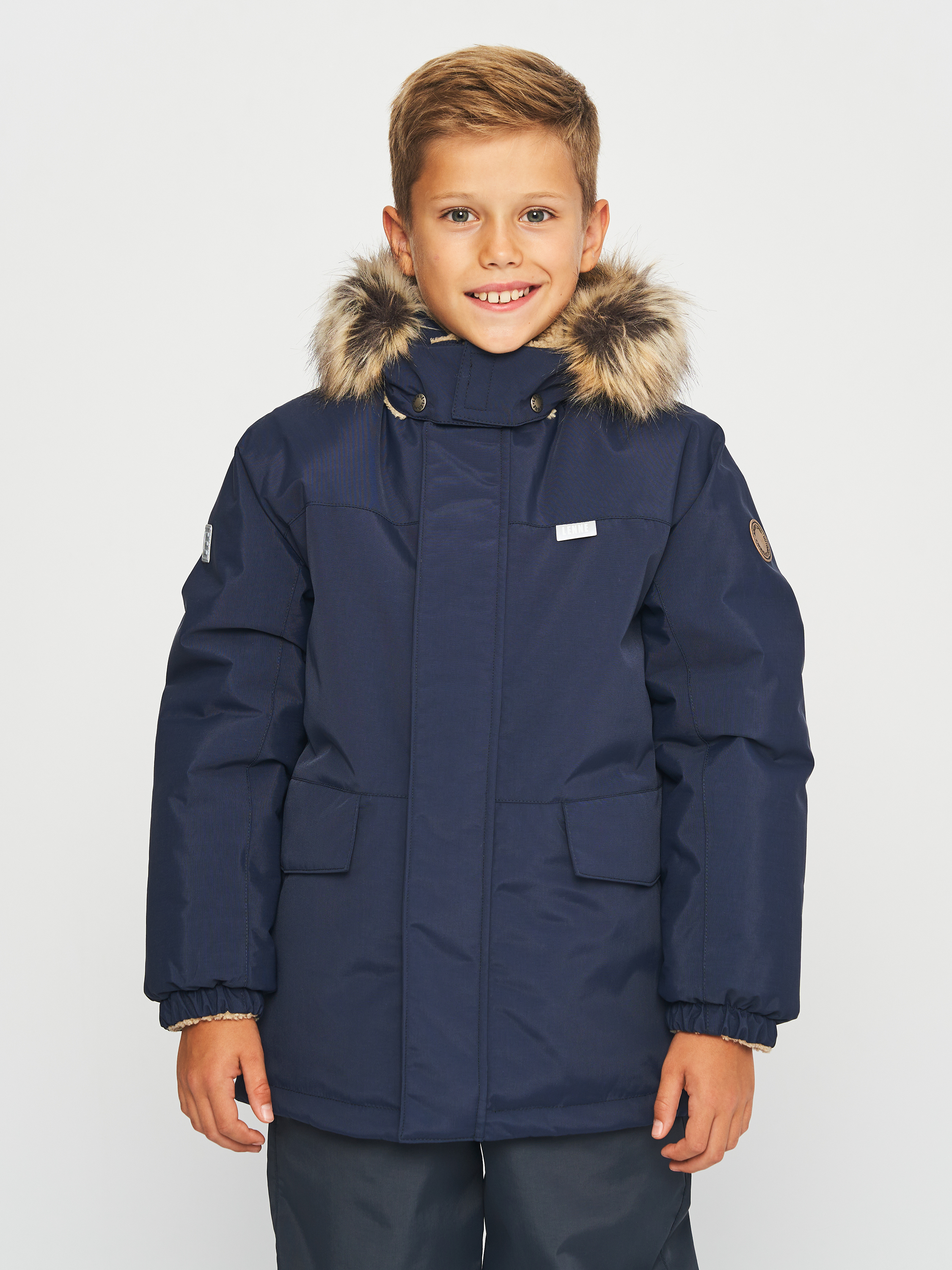 Акція на Дитяча зимова куртка-парка для хлопчика Lenne Nick 23338-229 116 см від Rozetka