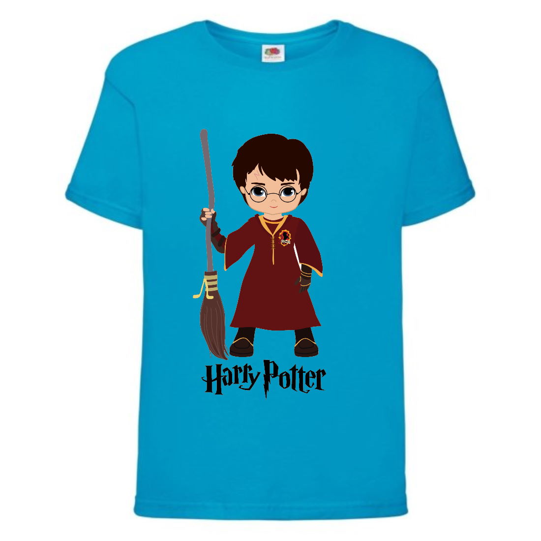 

Футболка детская Гарри Поттер 011 (Harry Potter) синяя (HPO blu 011) 164 см