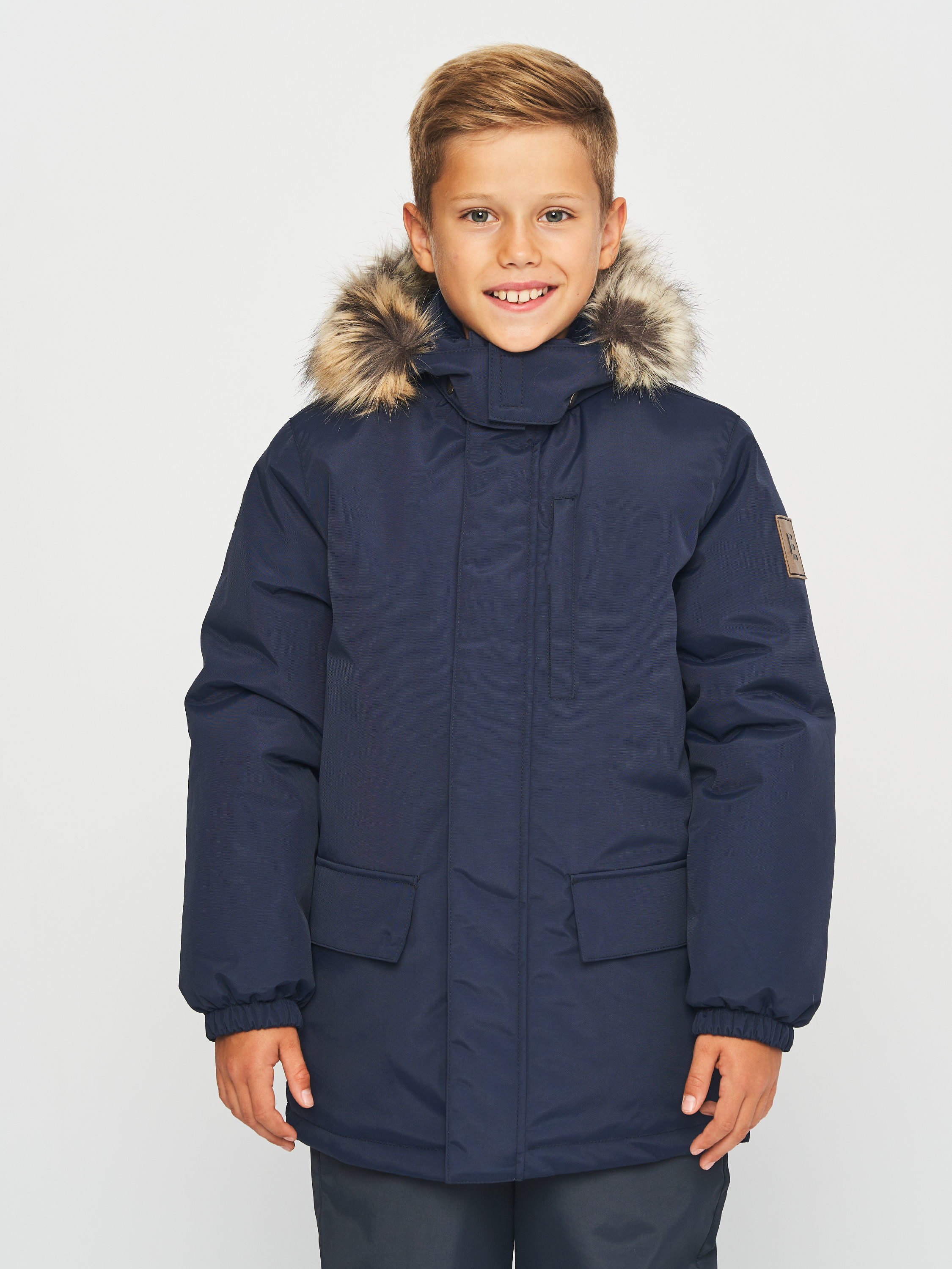Акція на Дитяча зимова куртка-парка для хлопчика Lenne Snow 23341-229 110 см від Rozetka