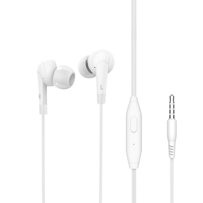 

Проводная гарнитура LANGSDOM MJ-62 White наушники-вкладыши jack 3.5 мм