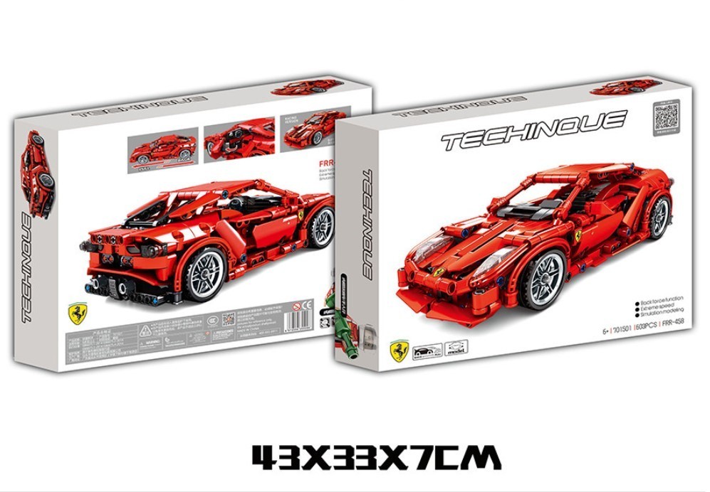 

Конструктор Techinque гоночний автомобіль FRR 603 деталей (red) P022