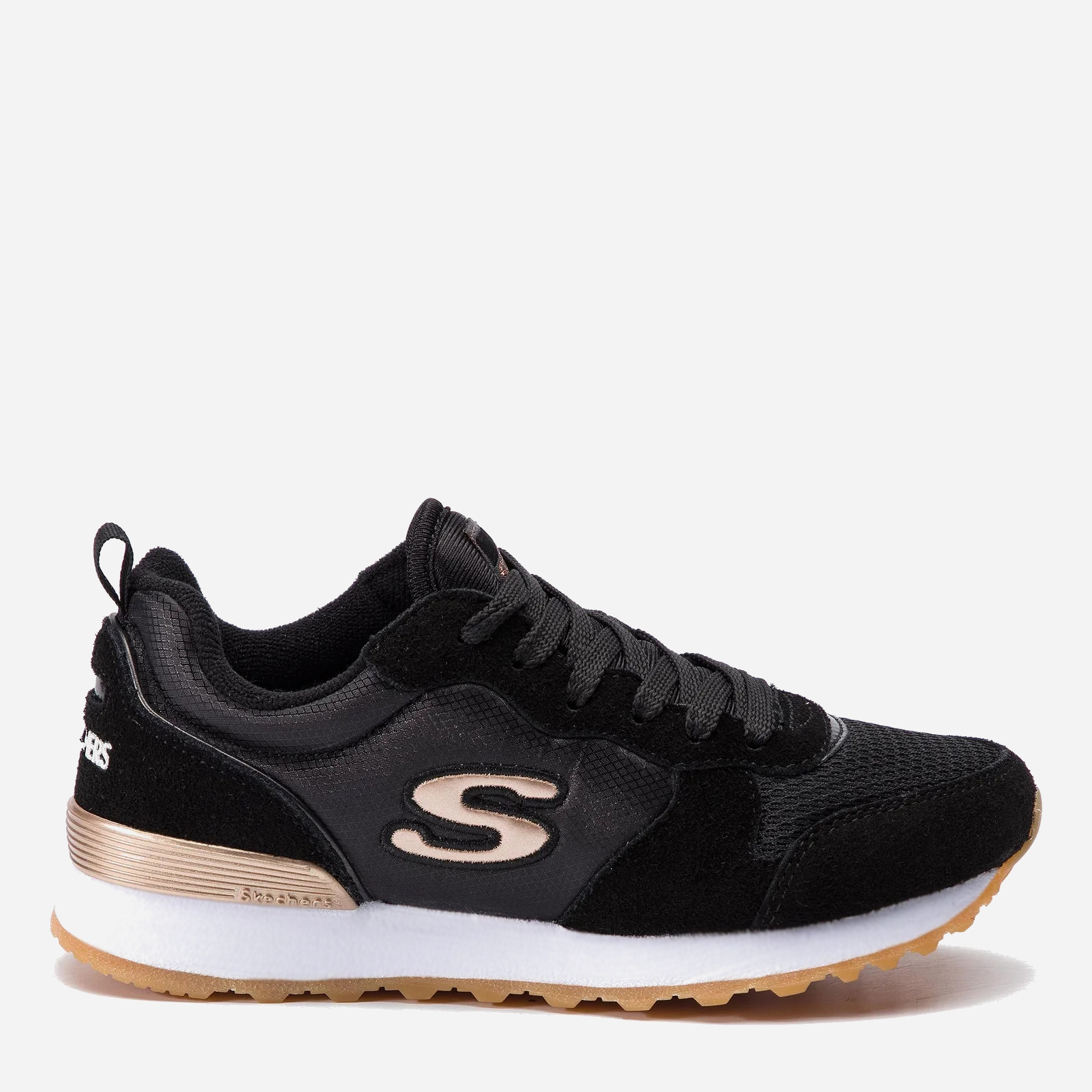 Акція на Жіночі кросівки Skechers Retros-Og 85-Goldn G 111-BLK 37 (7US) 24 см Чорні від Rozetka