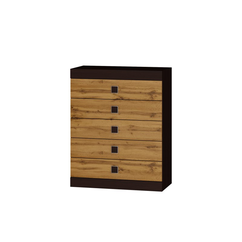 

Комод в гостиную, спальню из ламинированной ДСП Соната 2 аппалачи + венге темный Эверест