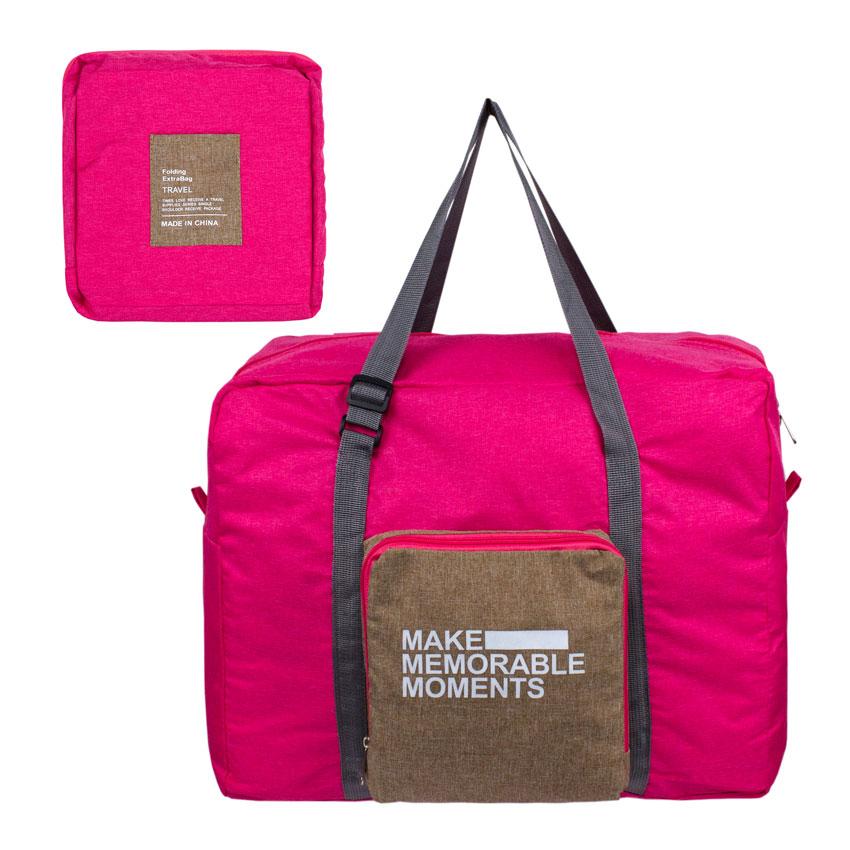 

Сумка Складная Travel Folding Bag Make Memorable Moments 44х34х20 см Коралловый