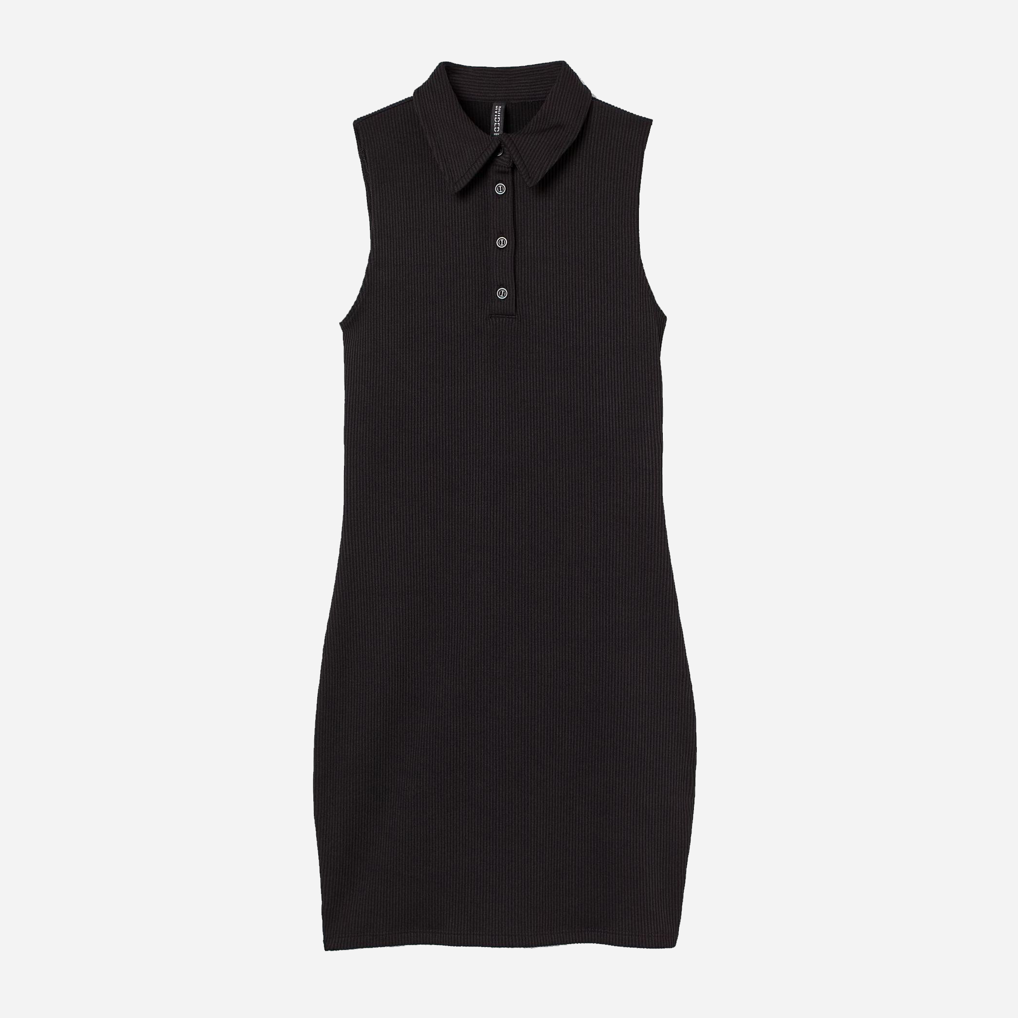 Акція на Плаття-футболка міді осіннє жіноче H&M A1109-1012906 XS Чорна від Rozetka