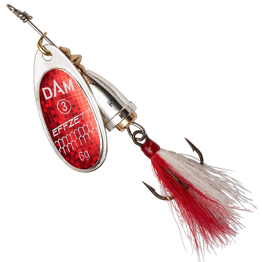 

Блесна DAM Effzett Executor Dressed Spinner с бородкой 11 г Reflex Red