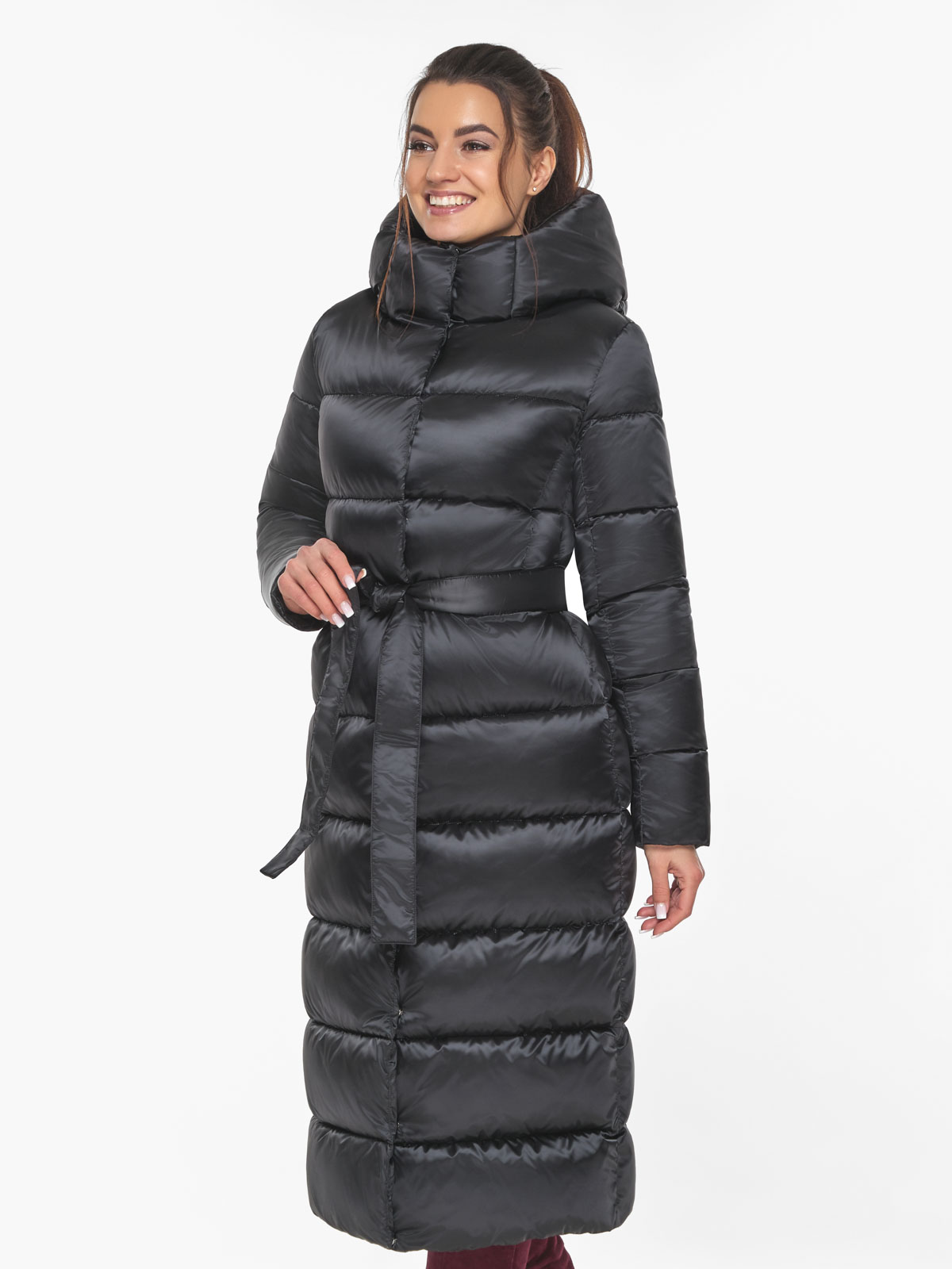 Акция на Куртка зимова довга жіноча Braggart 58450 44 (XS) Моріон от Rozetka