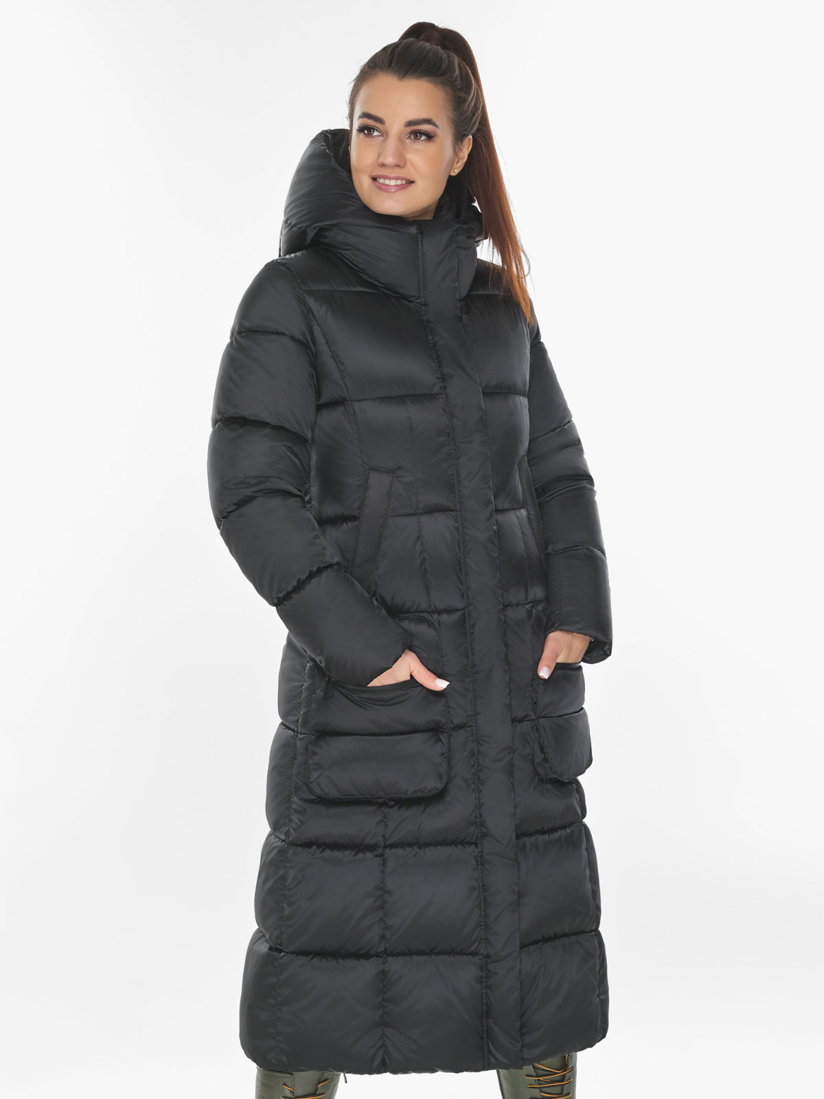 Акція на Куртка зимова довга жіноча Braggart 59230 46 (S) Моріон від Rozetka
