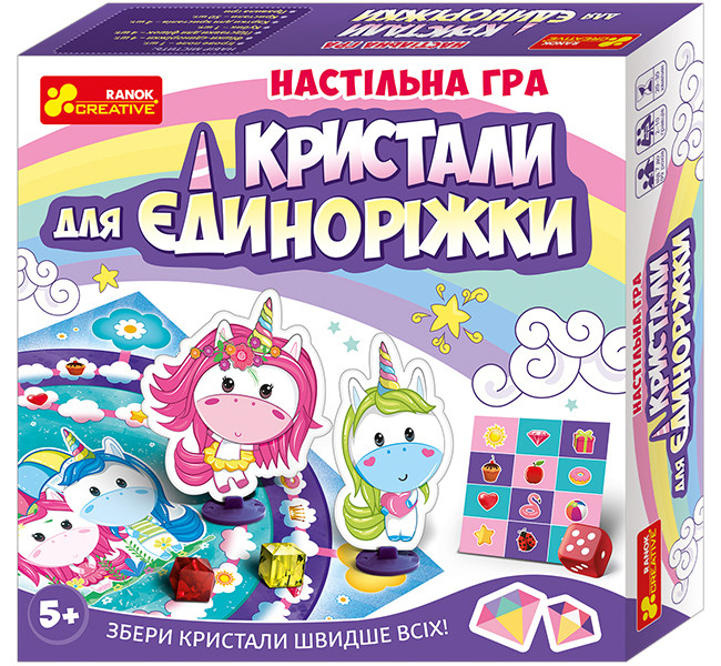 

Настольная игра Ranok Creative "Кристаллы для Единорожки" (У) 12120074