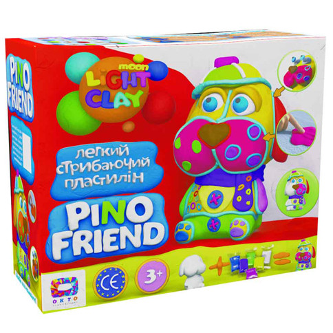 

Набор легкого прыгающего пластилина ОКТО Moon Light Clay Pino Friend Фреди(9) 70035