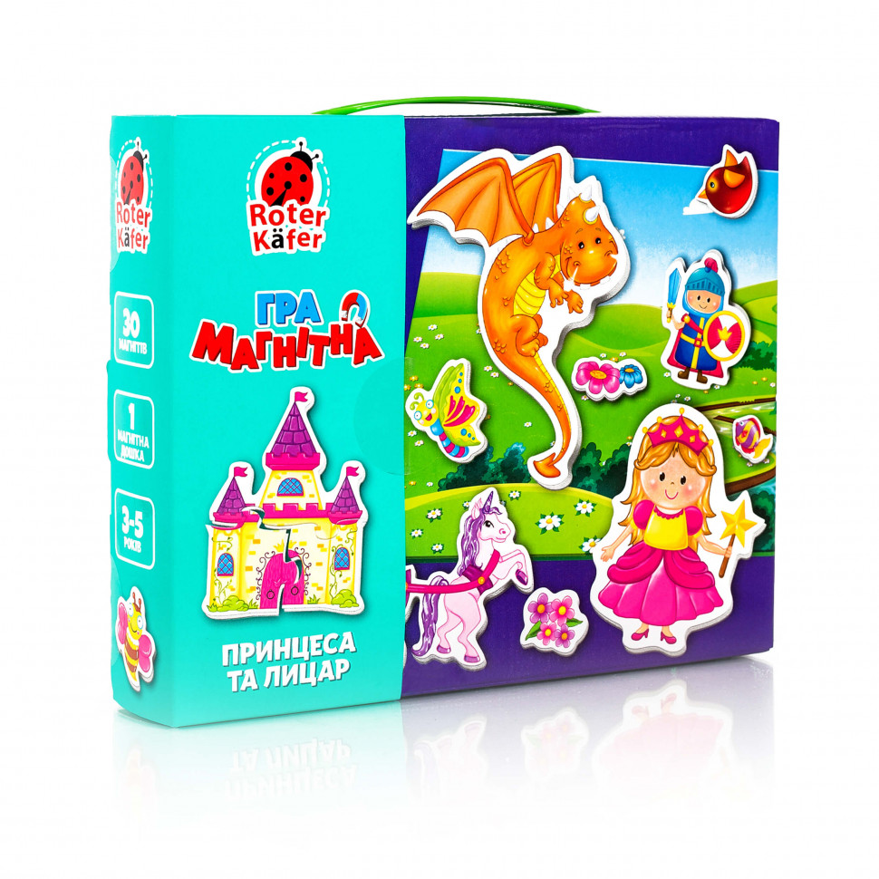 

Игра настольная Vladi Toys "Магнитная игра. Принцесса и рыцарь" укр RK2070-01