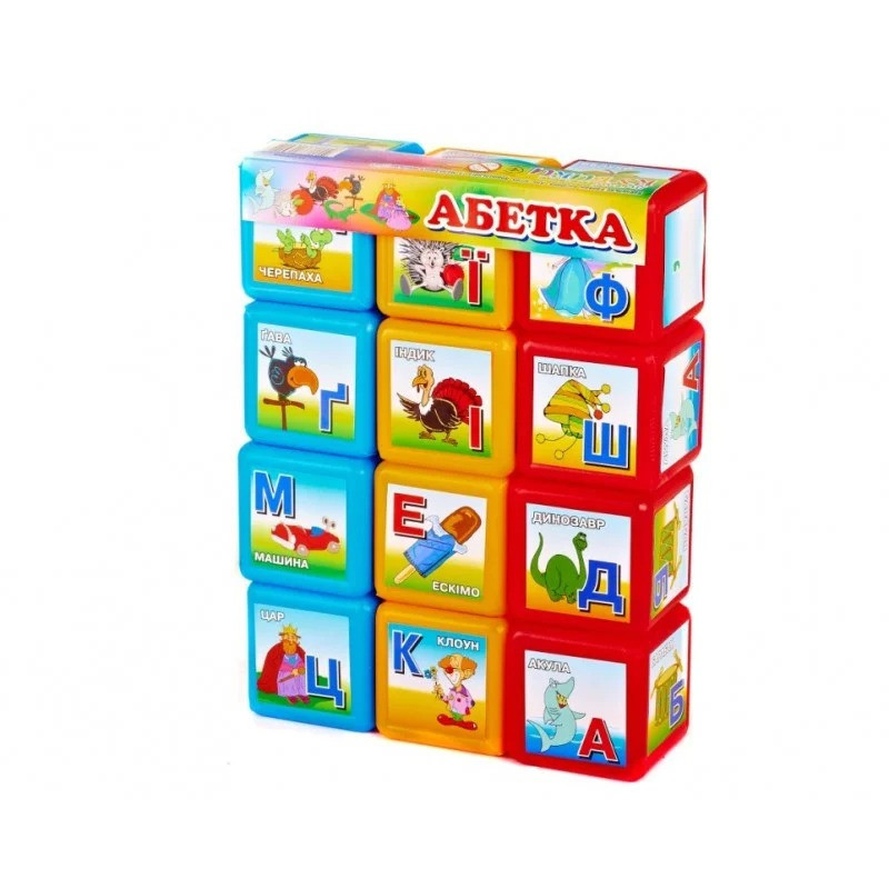 

Кубики MToys "Алфавит" 12 штук большой 18231
